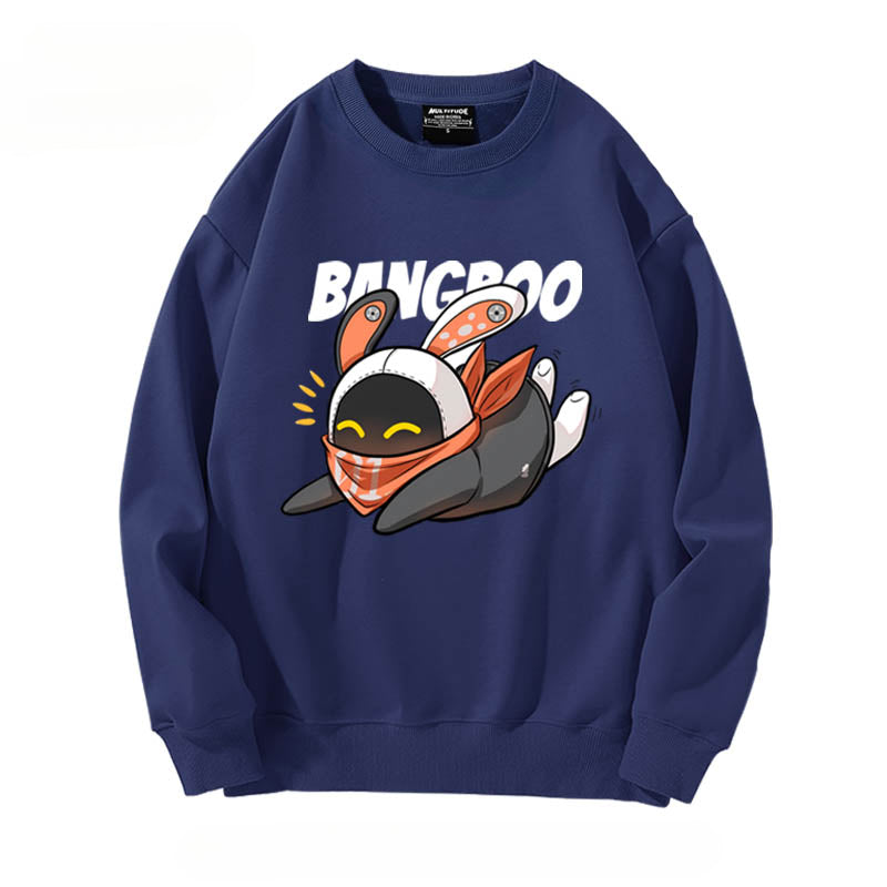 Cute Game Graphic Crew Neck Sweatshirt