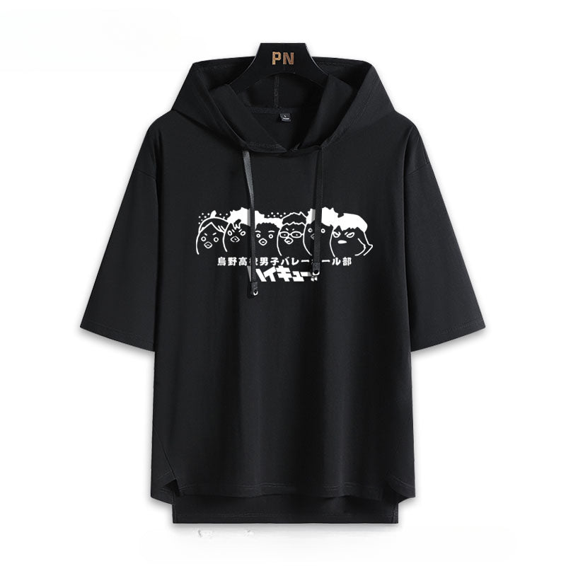 Karasuno High Hinata Hooded T-Shirt