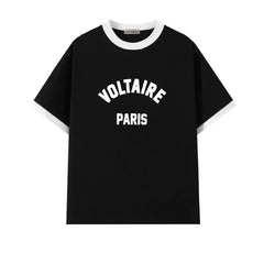 KYUNGMIN Same Printed Short-sleeved T-shirt Top