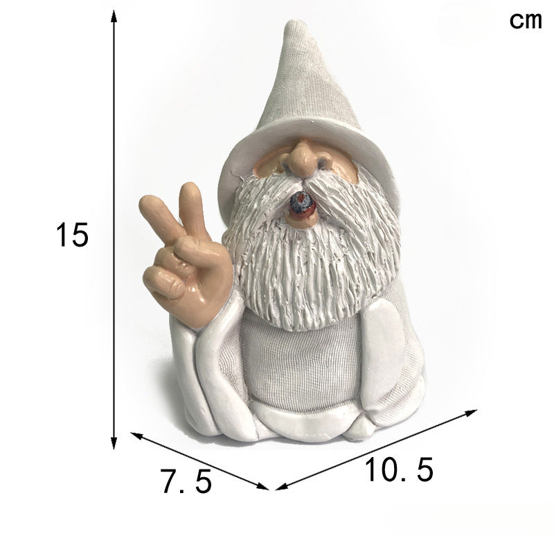 Smoking Middle Finger Gnome
