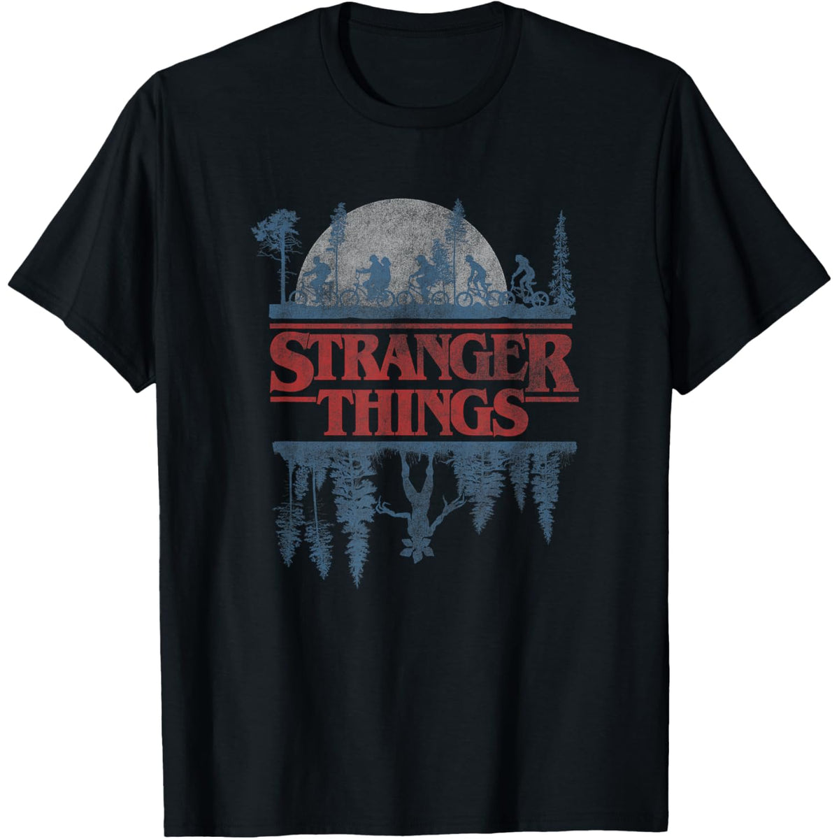ST Blue Gradient Shadow Upside Down Logo T-Shirt