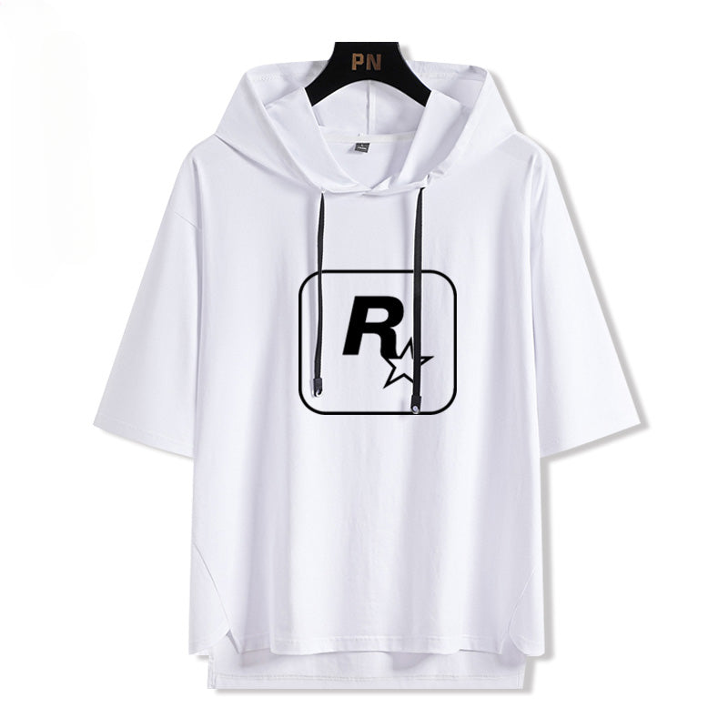 Men's Vice City Hooded Short Sleeve T-Shirt