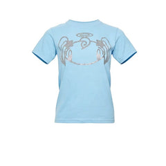 DOHOON Same Sky Blue Short-sleeved Slim Top
