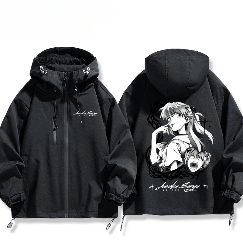 Unisex Asuka EVA Zipper Hooded Jacket