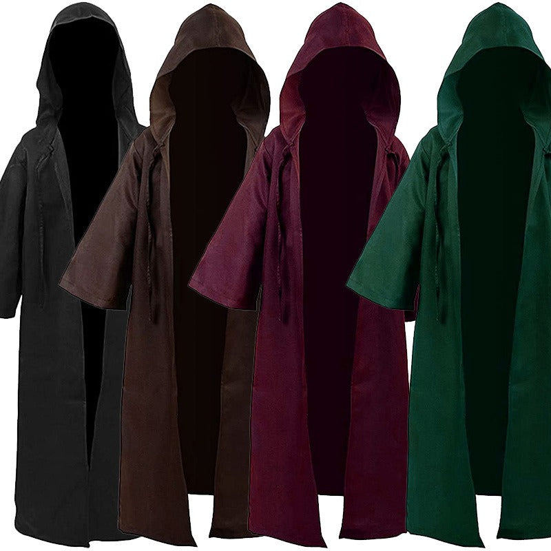 Unisex Chic Jedi Cosplay Costume Long Hooded Cloak