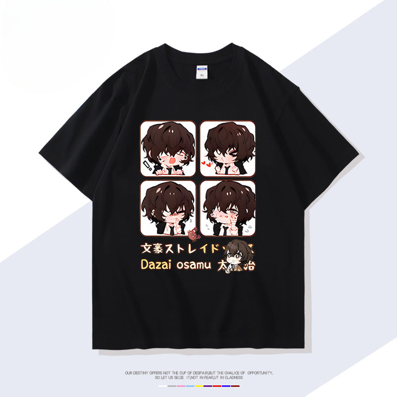 Trendy Anime Pattern Short-sleeved T-shirt