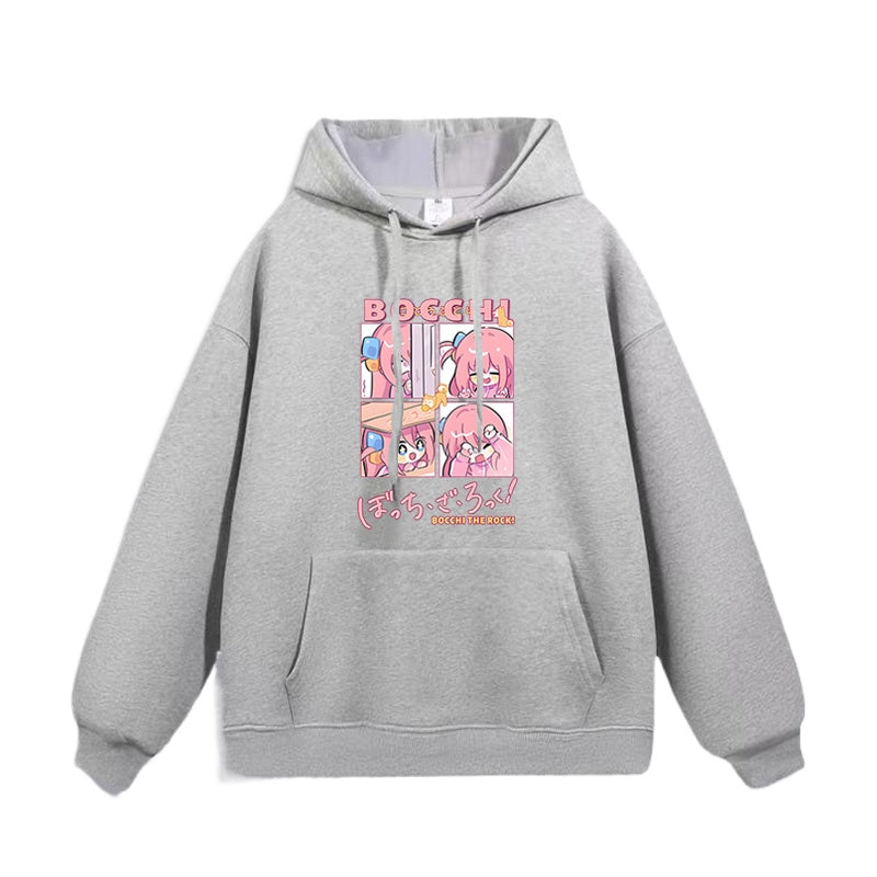 Casual Anime Hitori Printed Hoodie