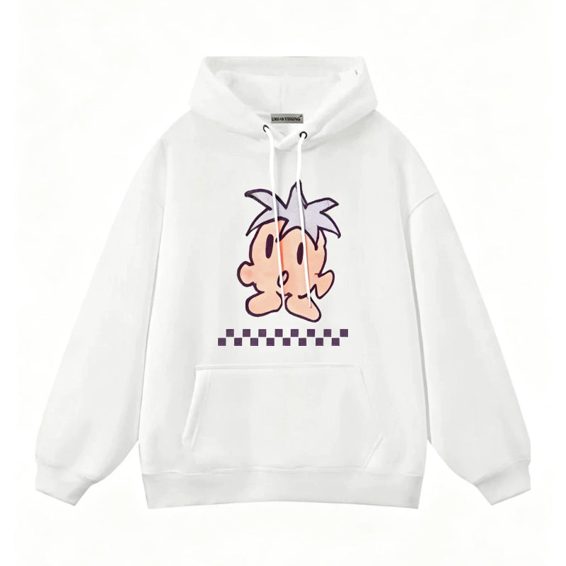 Minji Same Graphic Pullover Hoodie Top