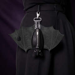 Leather Bat Coin Purse
