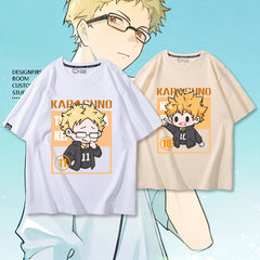 Hinata Anime Print Casual Cotton T-shirt
