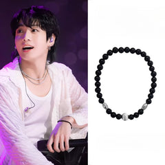 Jung Kook Black Agate Bracelet