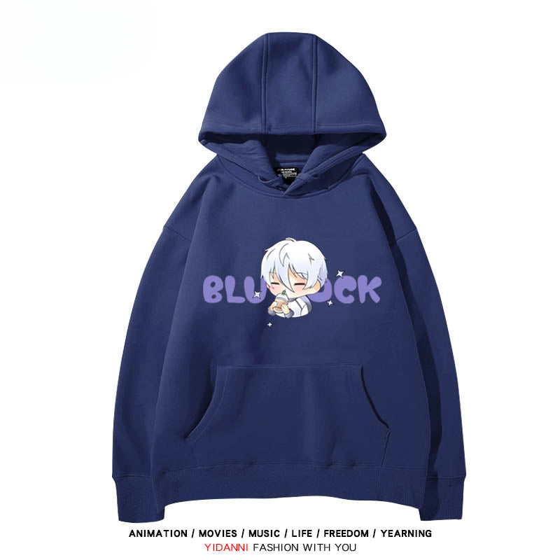 Cute Anime Graphic Print Pullover Hoodie