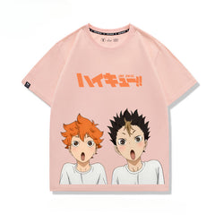 Unisex Anime Pattern Cotton Short Sleeve T-Shirt