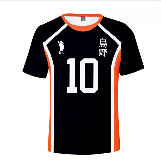 Unisex Volleyball Digital Print Short Sleeved Cosplay T-shirt