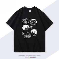 Anime Parttern Cotton Short Sleeve T-Shirt