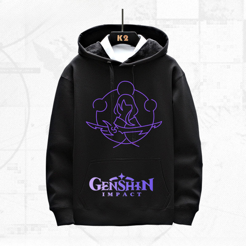 Trendy Game Graphic Printed Loose Hoodie