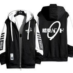 Trendy Bocchi Anime Logo Cos Zipper Hoodie