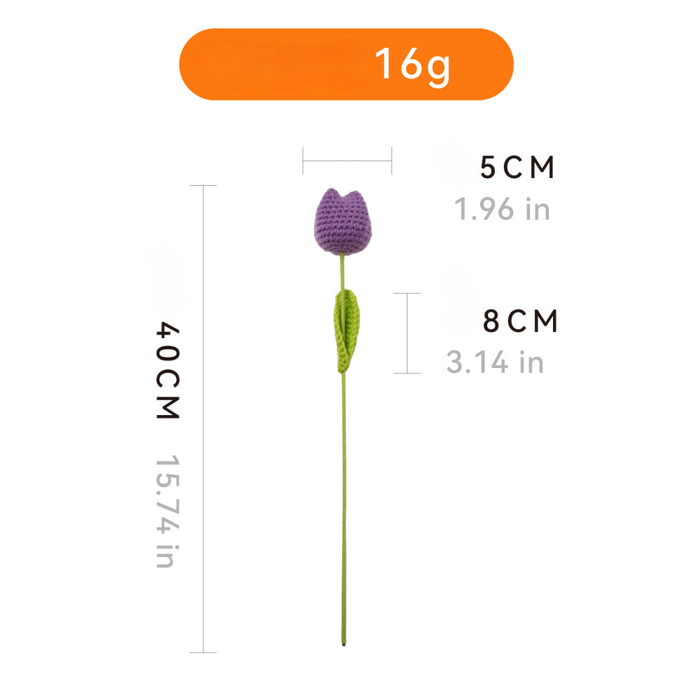 Handmade Crochet Tulip Flowers