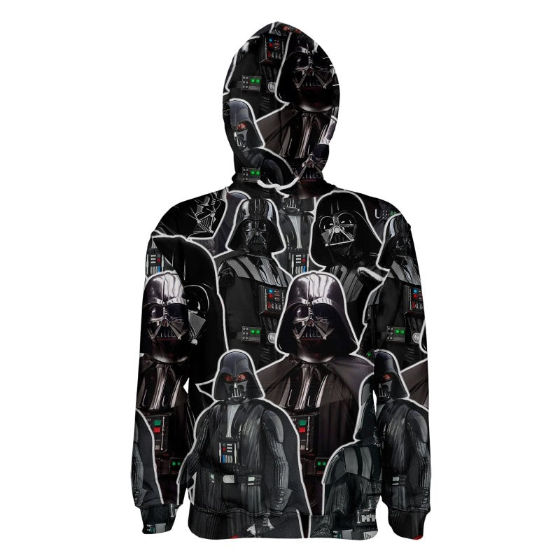 Unisex Mandalorian 3D Cosplay Zip Up Hoodie