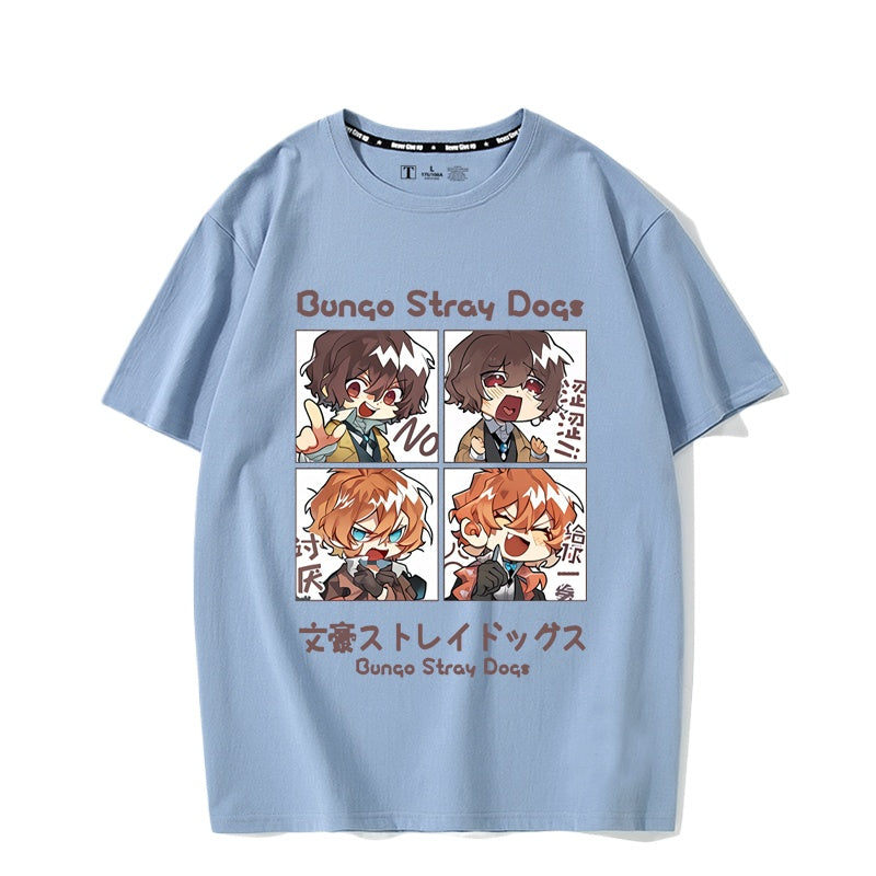 Unisex Anime Print Short-sleeved T-shirt
