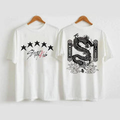 Casual Kpop Letter Printed Cotton T-shirt