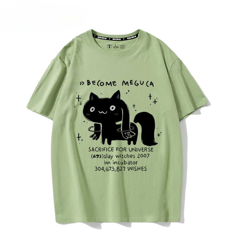 Women's Cotton Anime Short-sleeved T-shirt