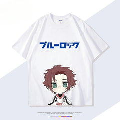 Anime Figure Print Short-sleeved T-shirt