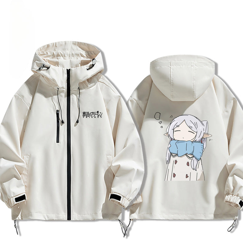 Unisex Anime Pattern Windbreaker Jacket