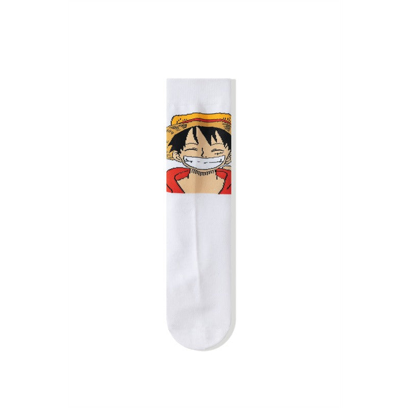 Straw Hat Anime Printed Socks