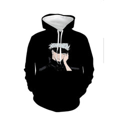 Men's Anime GOJO 3D Print Loose Hoodie