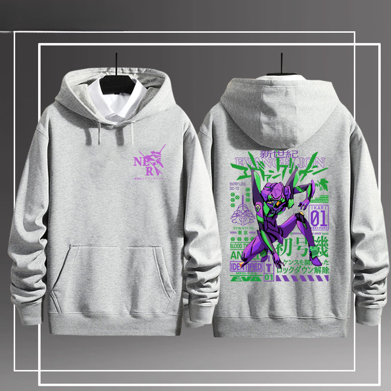 Casual EVA Anime Pullover Hoodie