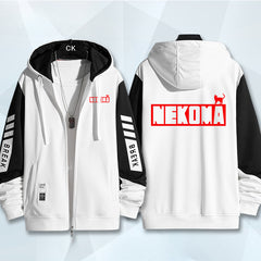 Women's Nekoma Anime Zipper Hooded Coat