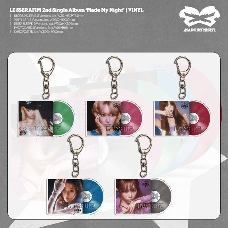 LSF "MADE MY NIGHT" CD Acrylic Keyring Set