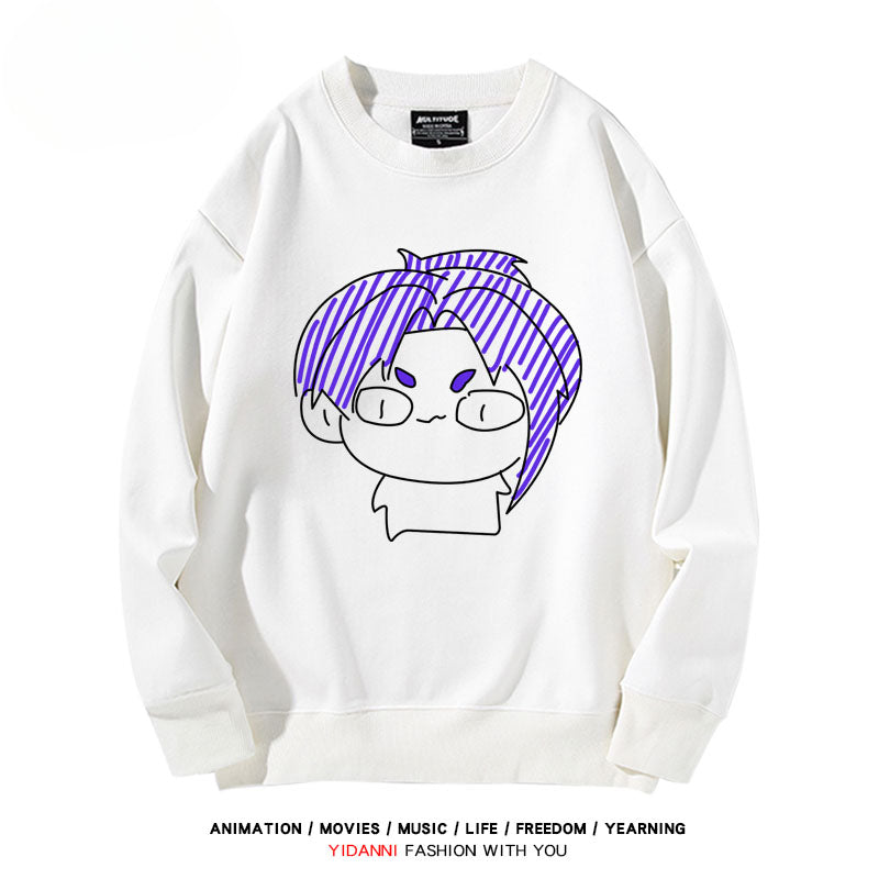 Anime Graffiti Crew Neck Sweatshirt