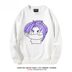 Anime Graffiti Crew Neck Sweatshirt