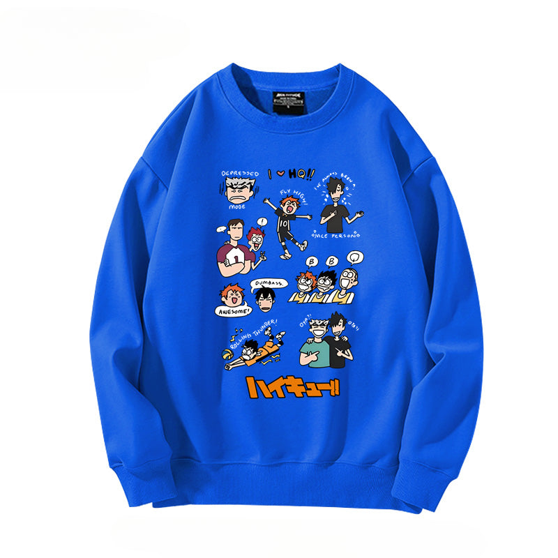 Unisex Hinata Anime Crew Neck Sweatshirt
