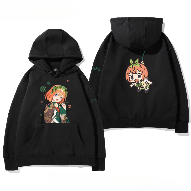 Women's Anime Nakano Print Loose Hoodie