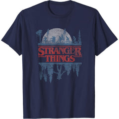 ST Blue Gradient Shadow Upside Down Logo T-Shirt