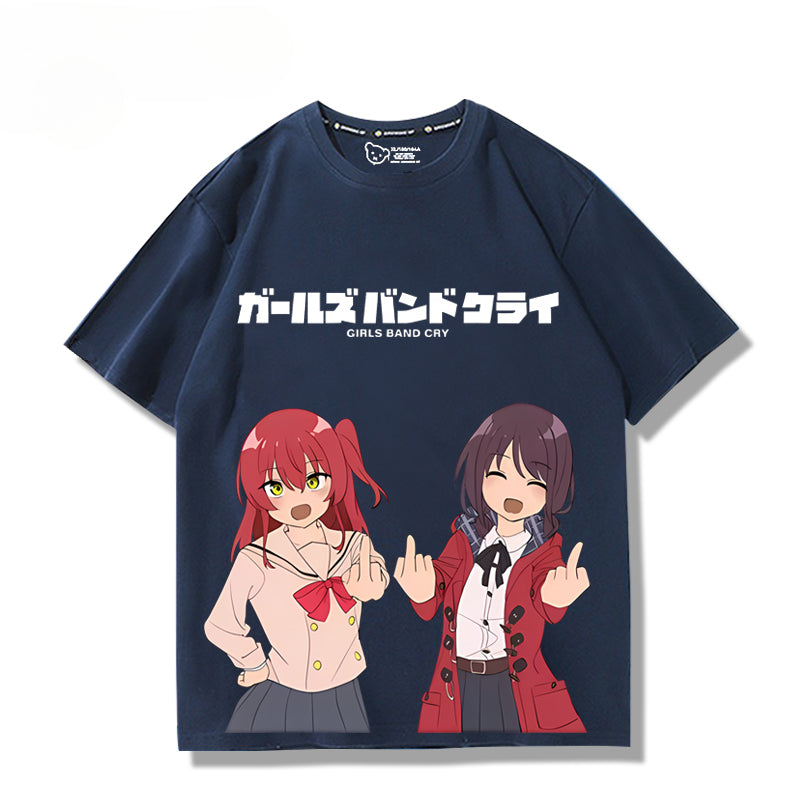 Casual Girls Anime Short Sleeve T-Shirt