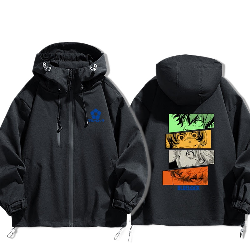 Nagi Anime Print Zipper Spring and Autumn Jacket