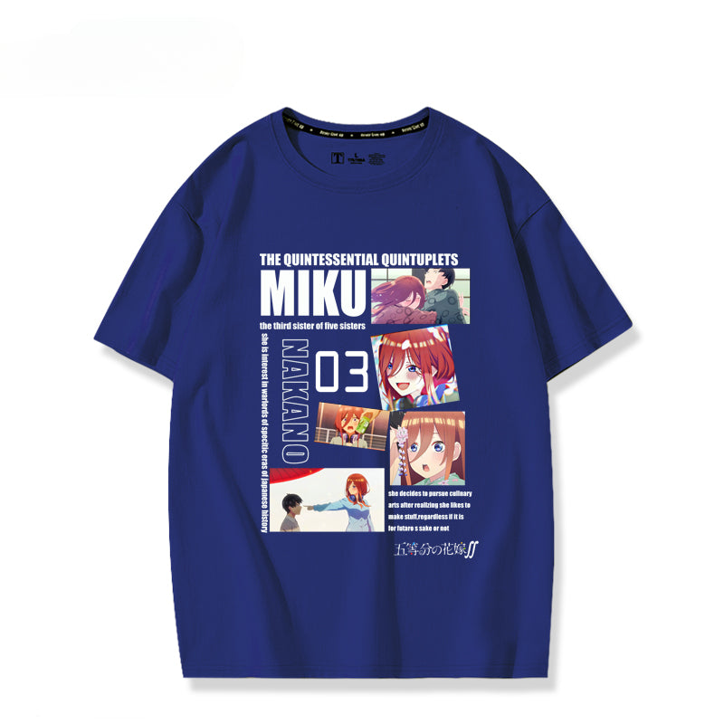 Men's and Women's Anime Short-sleeved T-shirt