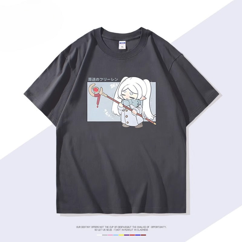 Cute Women's Anime Cotton Short-sleeved T-shirt