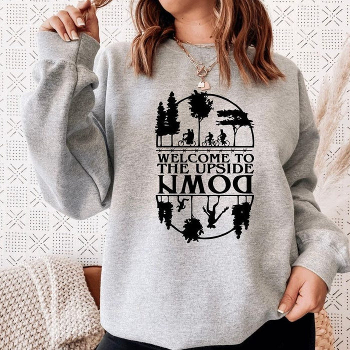 WELCOME TO THE UPSIDE DOWN Graphic Sweatshirt