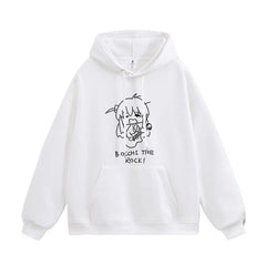 Bocchi Graffiti Printed Pullover Hoodie