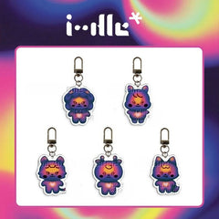 "We Made" Cartoon Acrylic Pendant Keychain