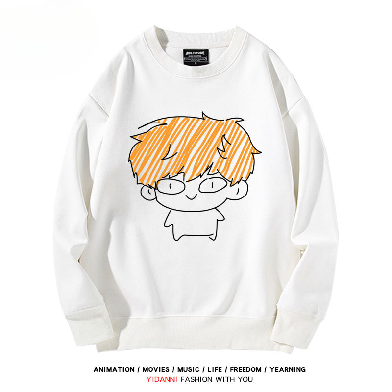 Anime Graffiti Crew Neck Sweatshirt