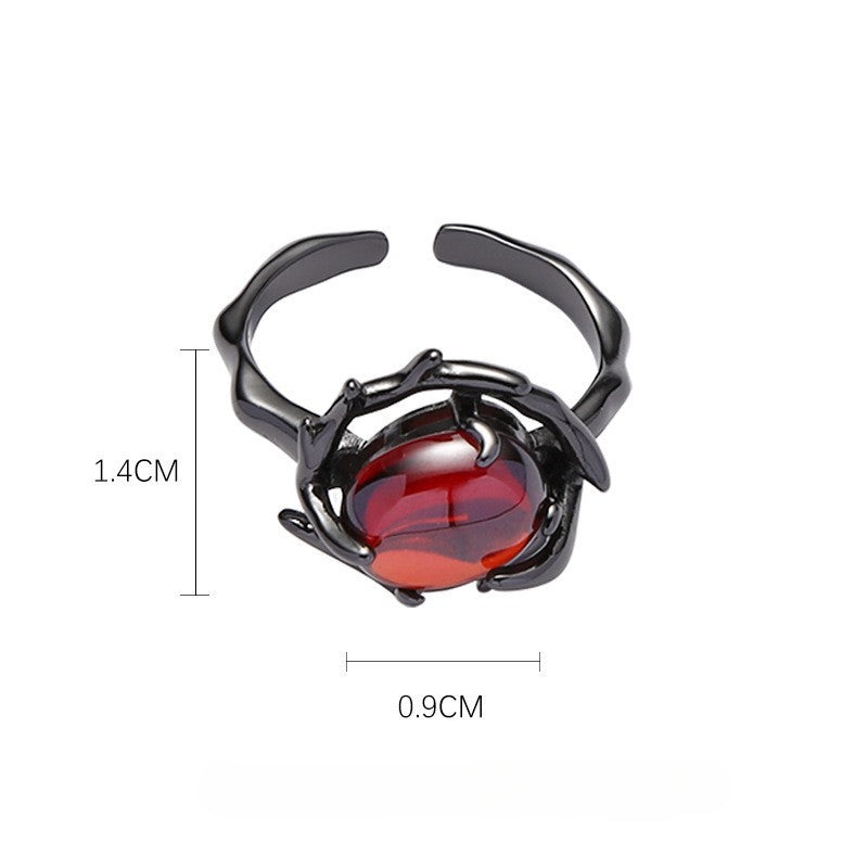 Retro Zircon Game Cos Ring