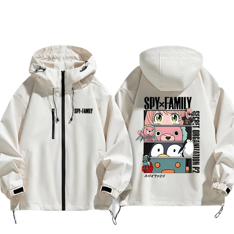 Unisex Anime Aniya Zipper Thin Jacket