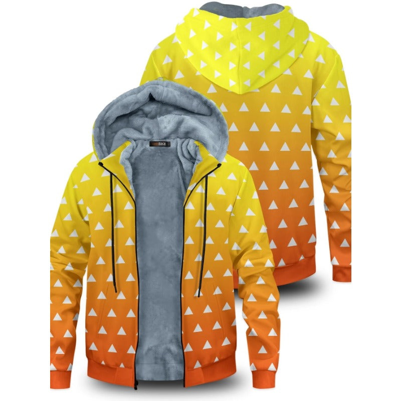 Unisex Anime Cosplay Thicken Zipper Coat