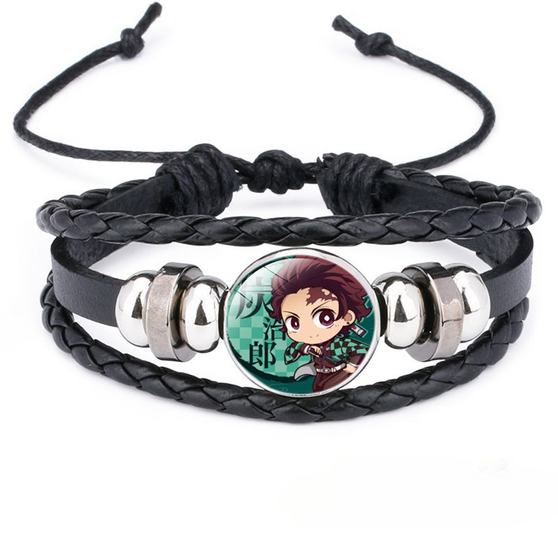 Anime Cowhide Adjustable Bracelet